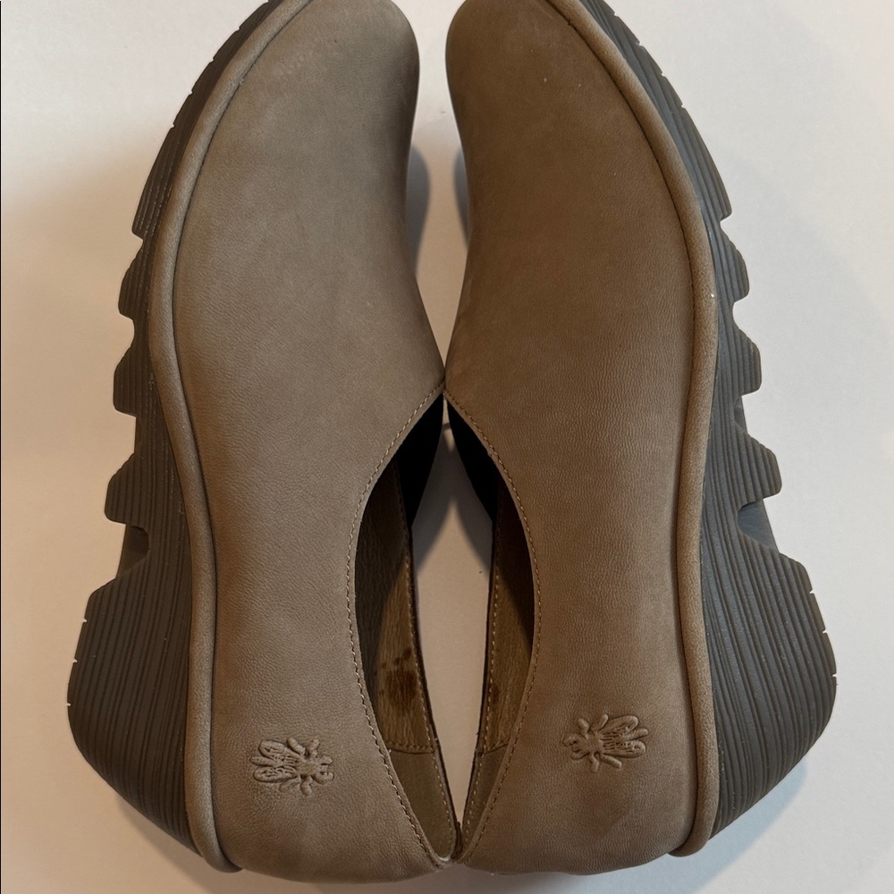 Fly London Tan Slip-On Loafers - Picture 5 of 10